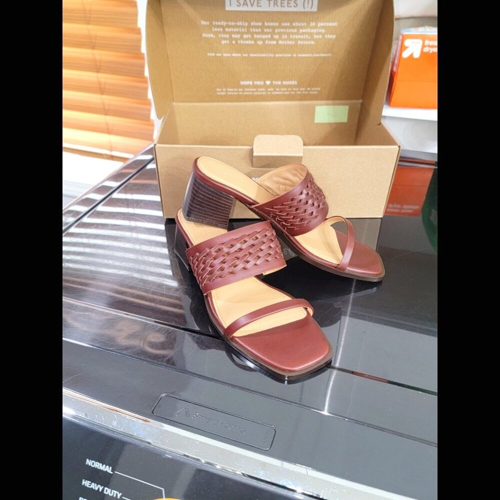 Madewell Woven Leather Mules - NEW IN BOX